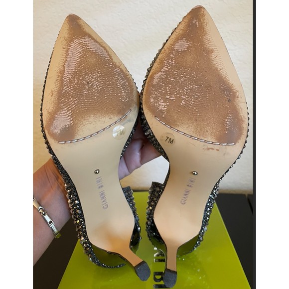 Gianni Bini (Worn ONCE) Mairah Studded Sparkly Heels - Sz 7 - Picture 9 of 12